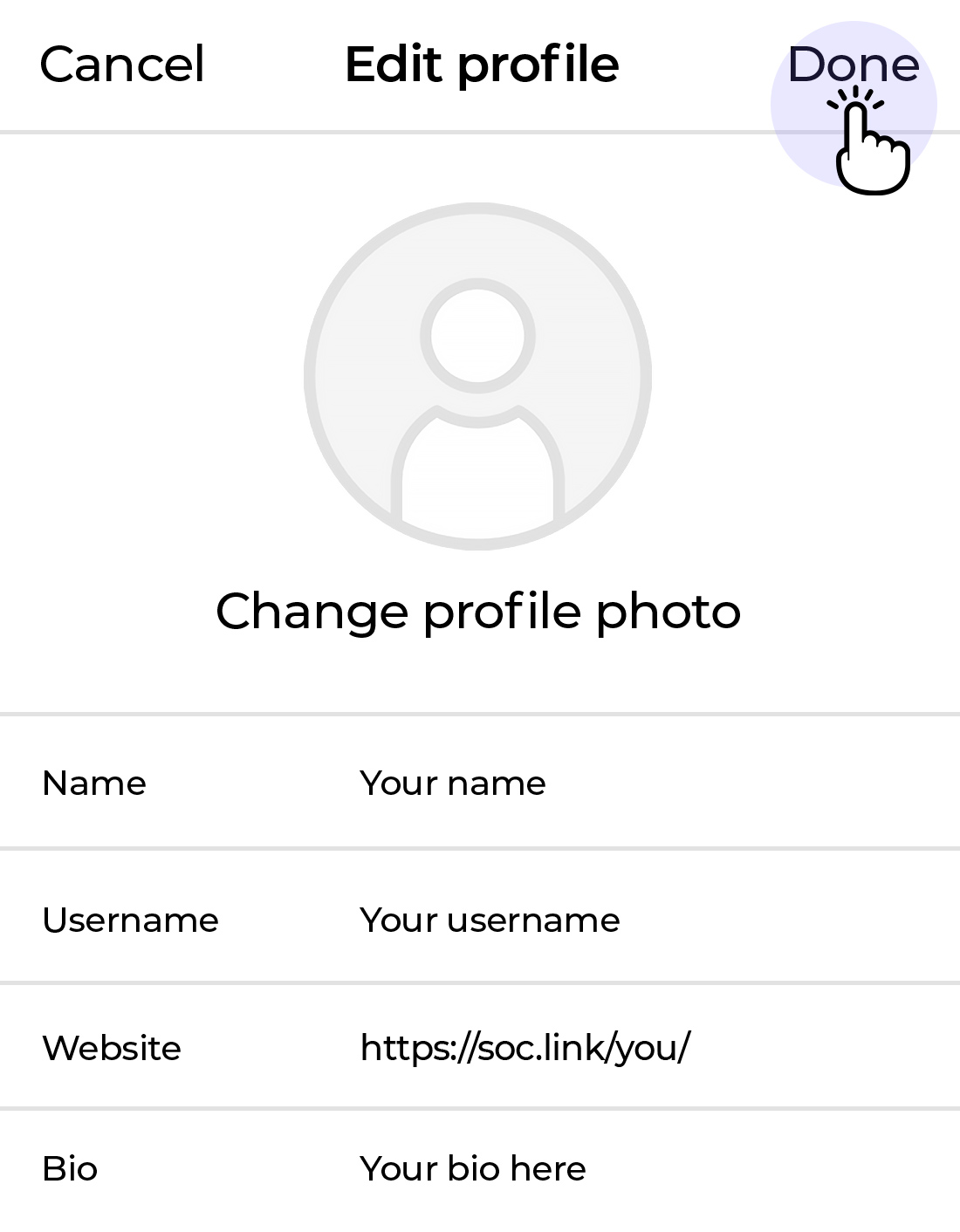 How to add link to Instagram