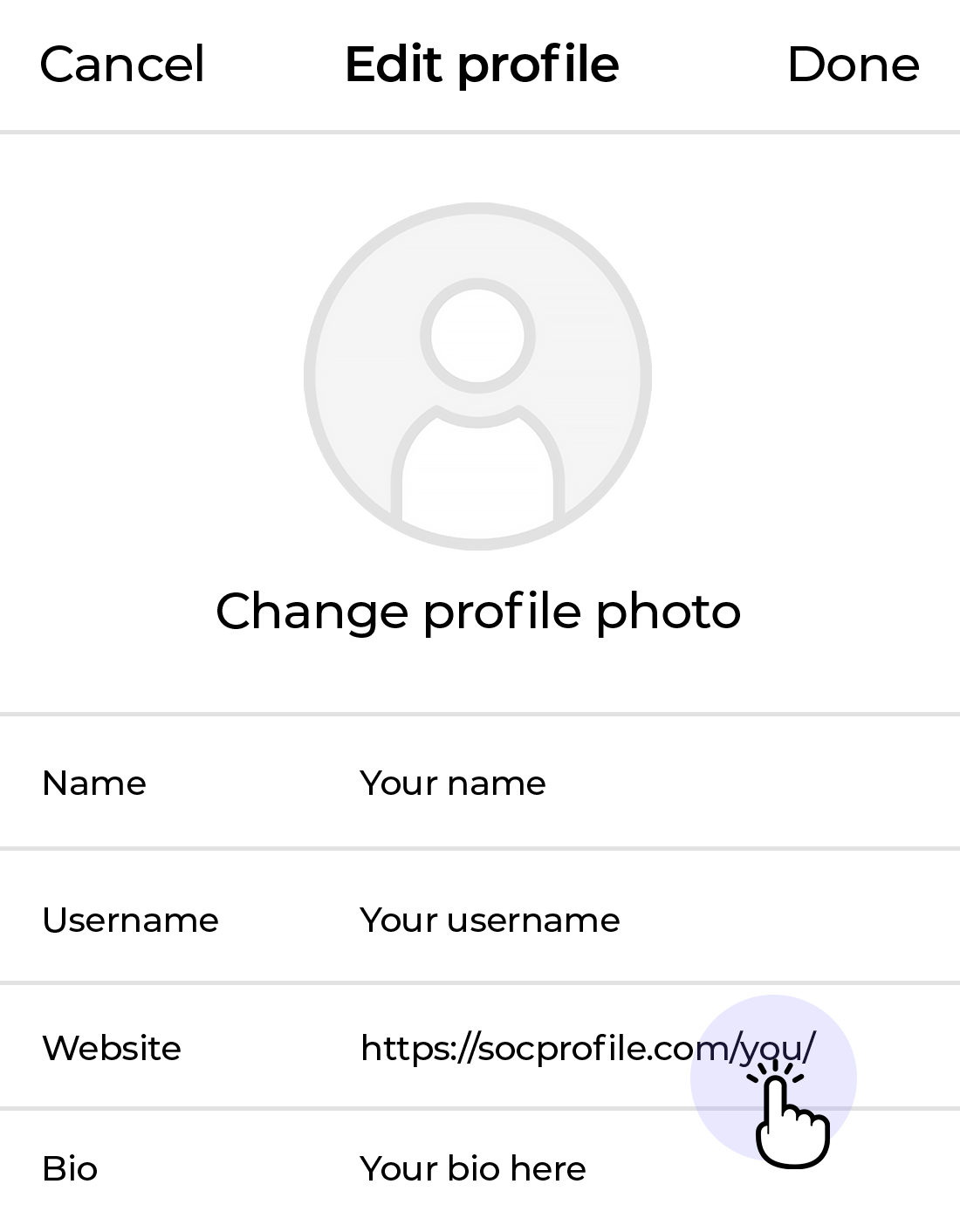 كيفية إضافة رابط إلى Instagram